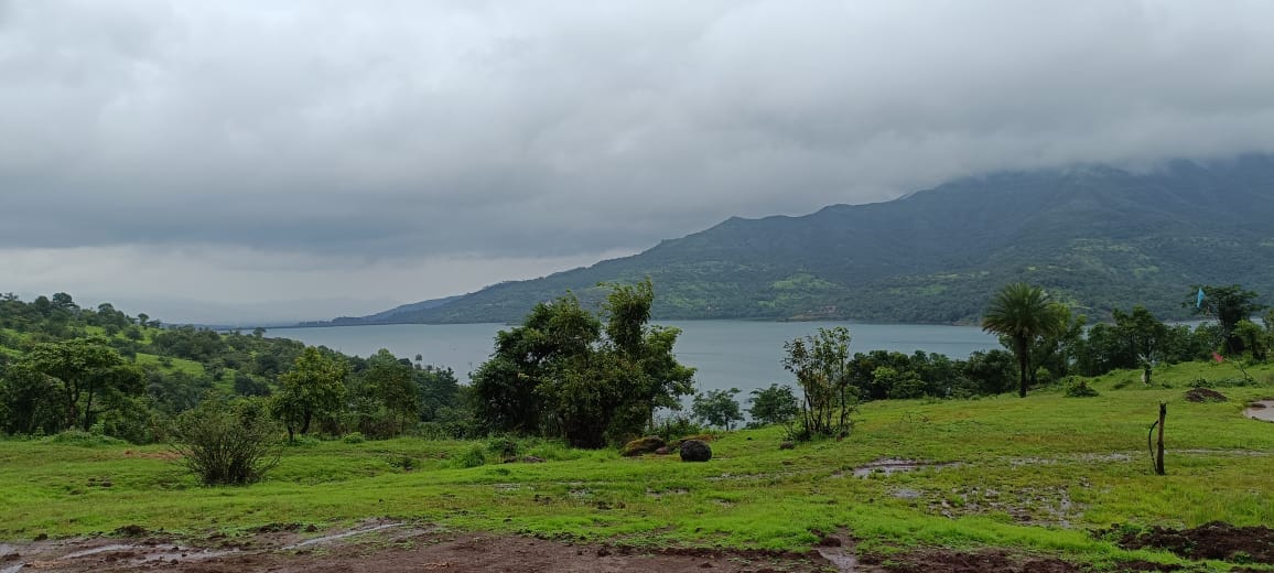 Scenic lake and valley view near Velhe